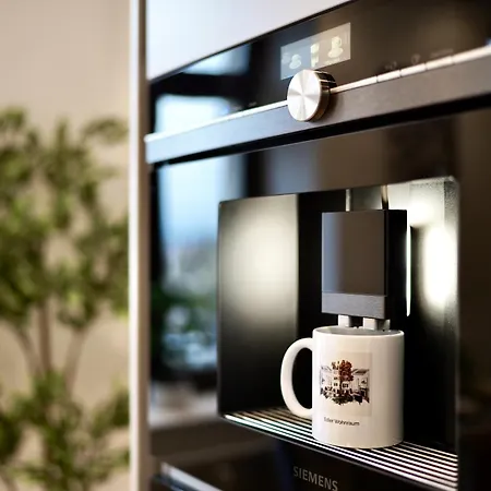 Apartament Edler Wohnraum Schlossteich-suite 3 Schlafzimmer Fuer 8 Gaeste Mit 2 Balkonen, Kamin, Siemens-kaffeevollautomat, Klima, Lift, 2 Parkplaetze & Wlan 226 Mbps *