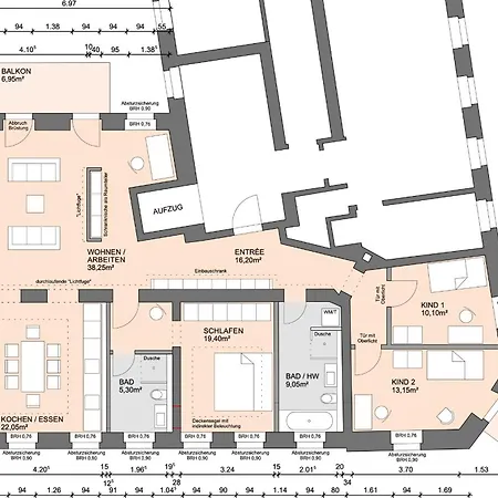 Apartament Edler Wohnraum Schlossteich-suite 3 Schlafzimmer Fuer 8 Gaeste Mit 2 Balkonen, Kamin, Siemens-kaffeevollautomat, Klima, Lift, 2 Parkplaetze & Wlan 226 Mbps Chemnitz